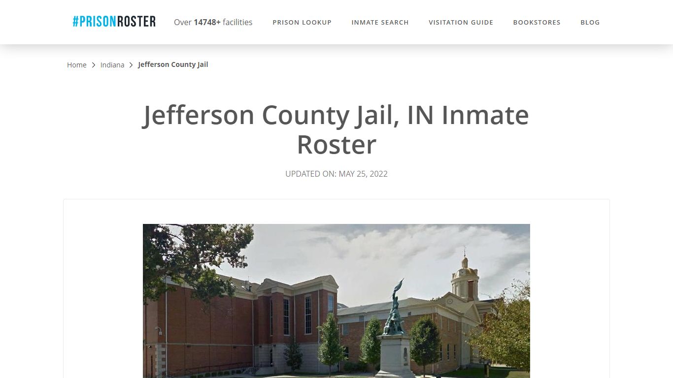 Jefferson County Jail, IN Inmate Roster