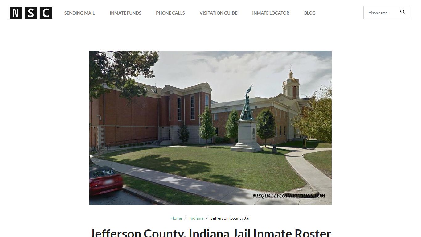 Jefferson County, Indiana Jail Inmate List